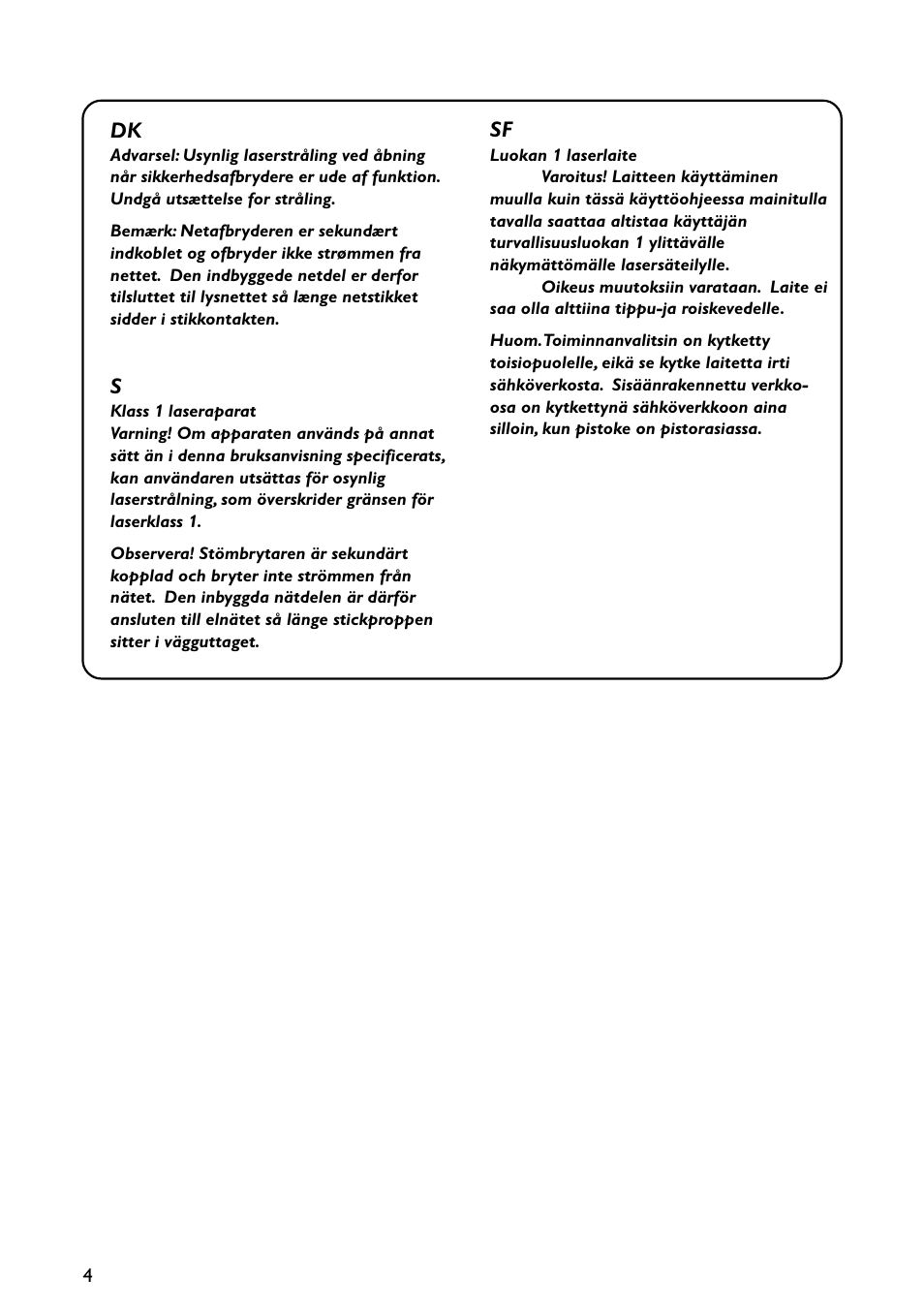 Philips MX5700D User Manual | Page 4 / 45