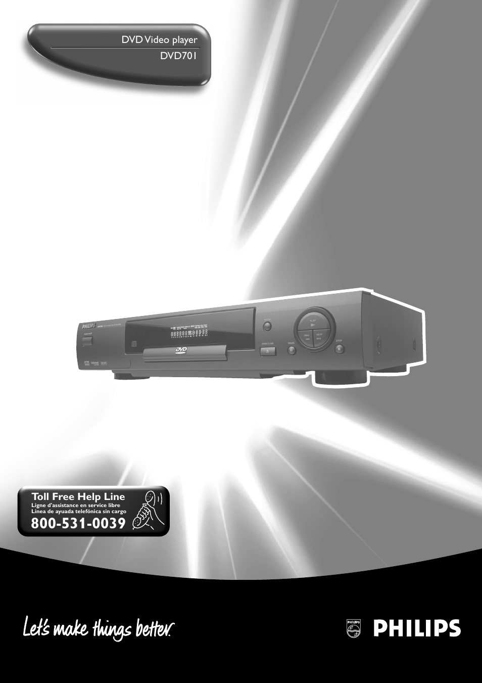 Philips DVD701 User Manual | 6 pages