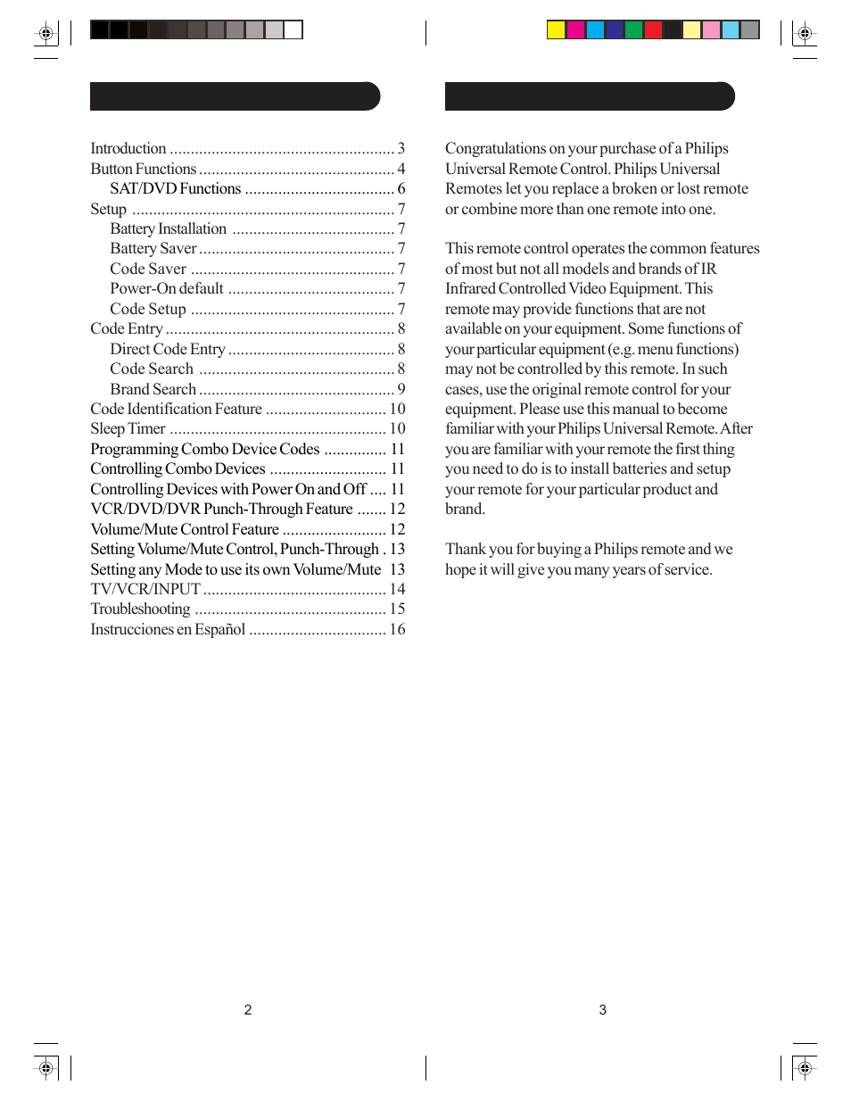 Philips sru3004wm/17 User Manual | Page 2 / 17