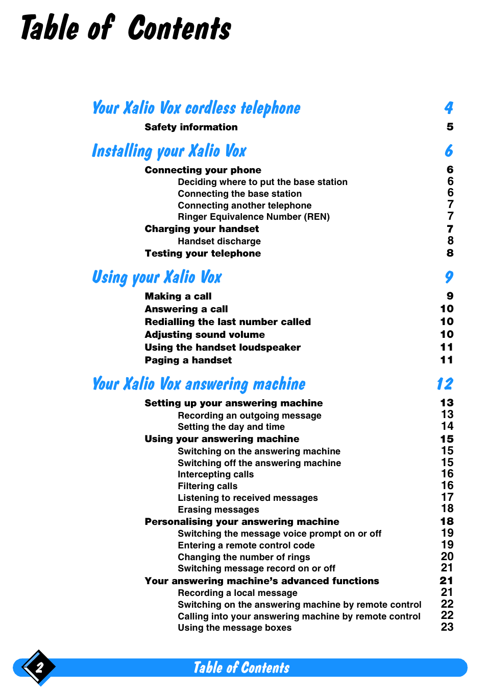 Philips Xalio Vox User Manual | Page 6 / 49