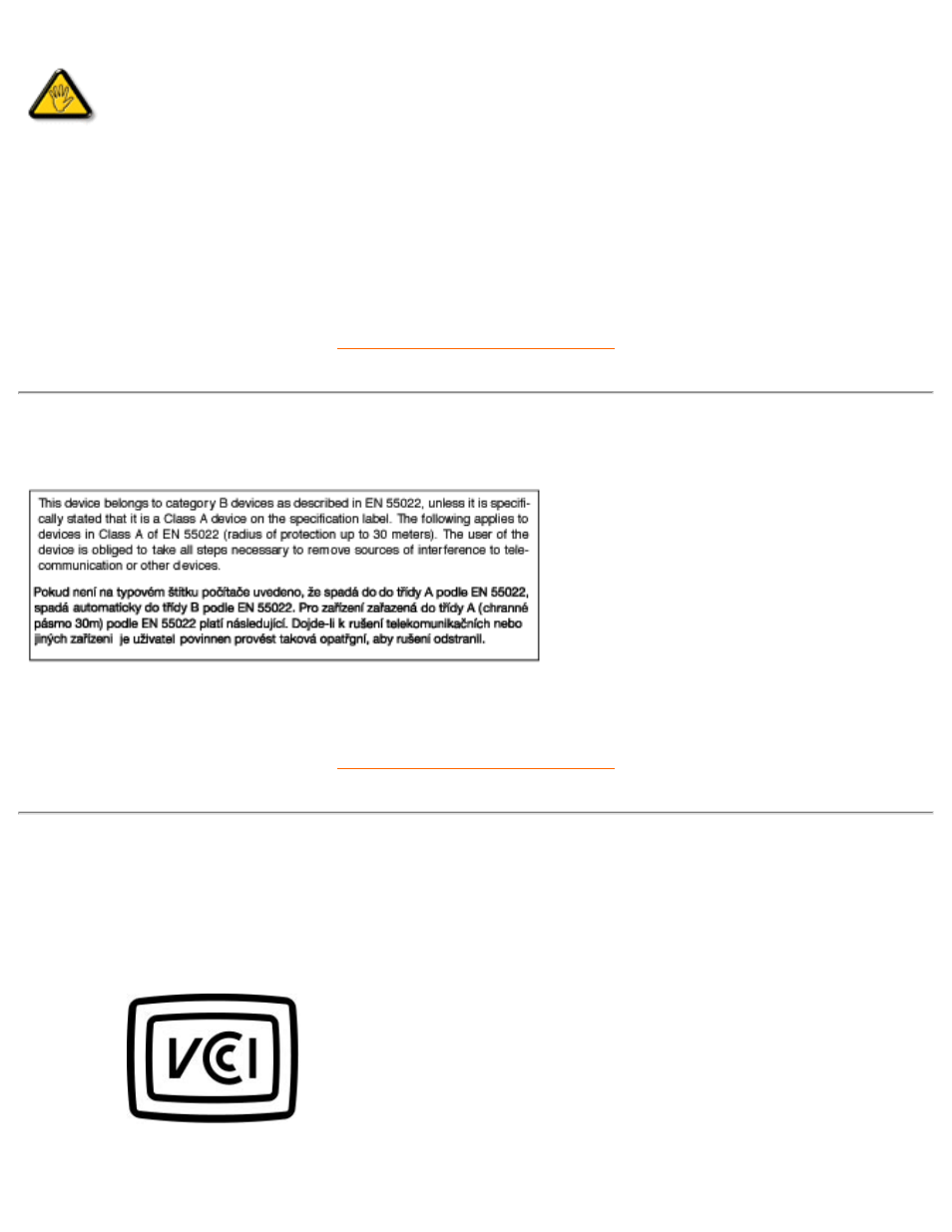En 55022 compliance (czech republic only), Vcci class 2 notice (japan only) | Philips 202P User Manual | Page 118 / 124
