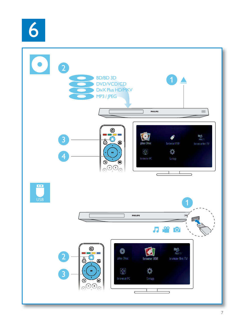 Philips BDP5510 User Manual | Page 7 / 26