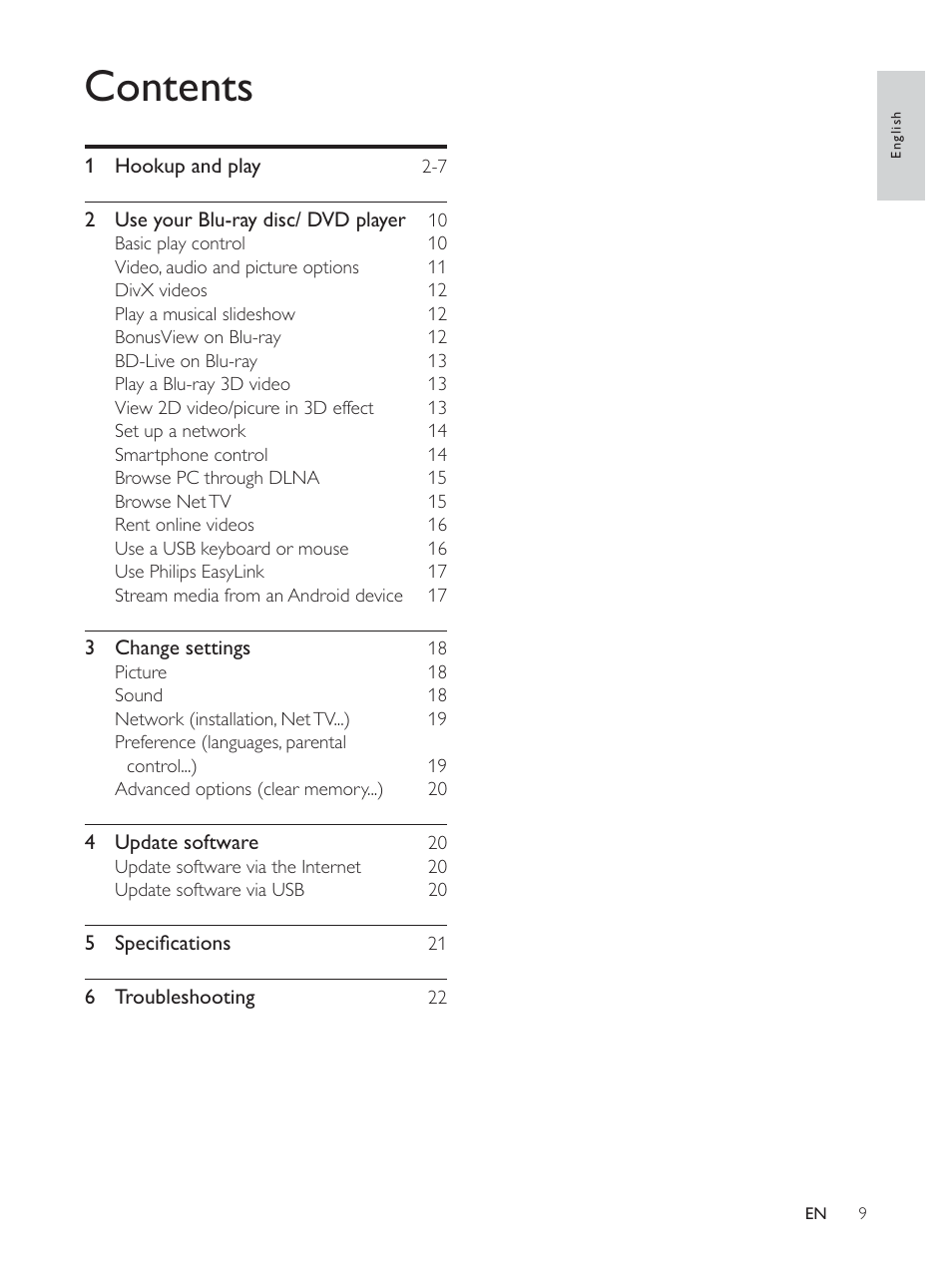 Philips BDP5510 User Manual | Page 8 / 26