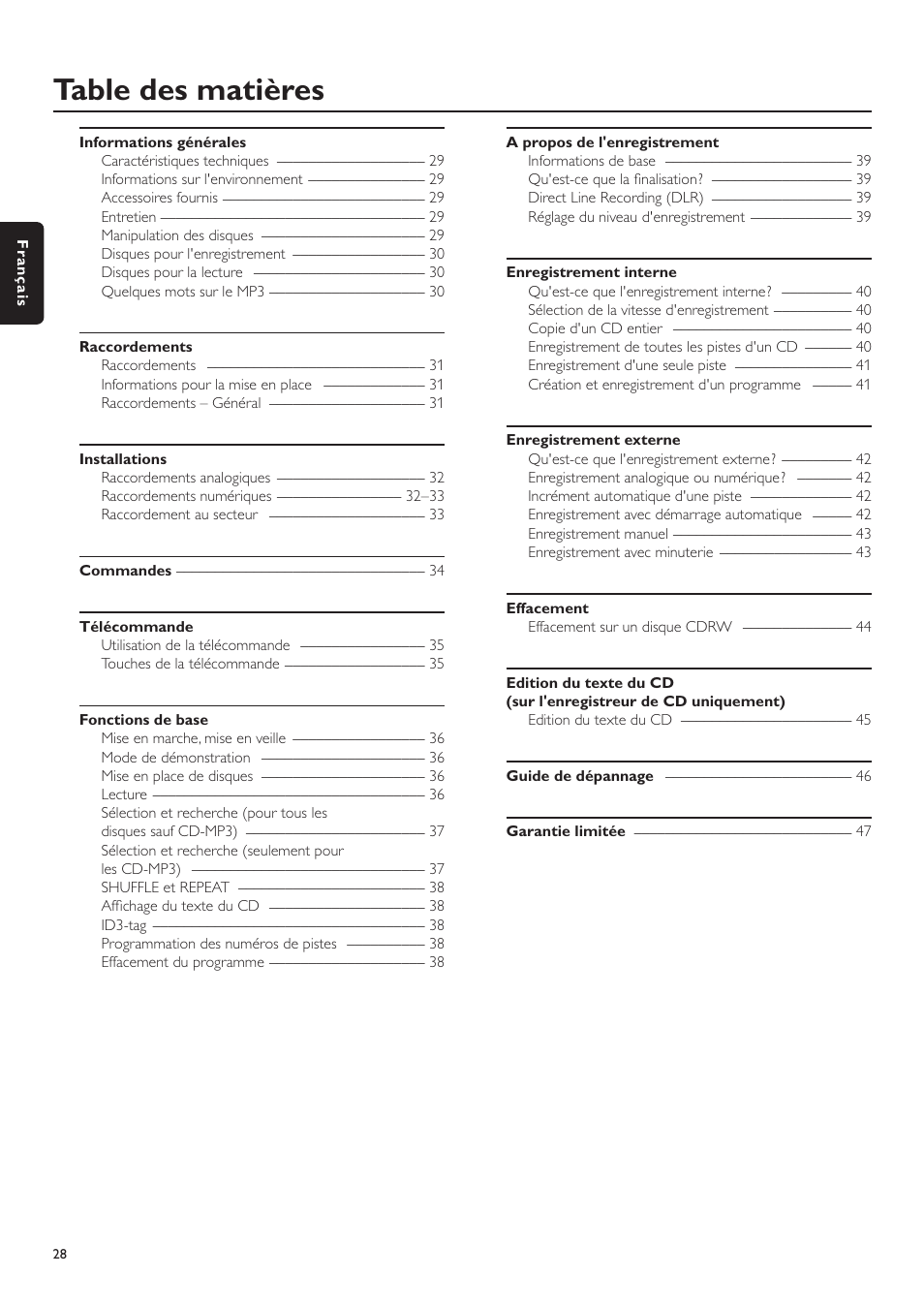 Philips CDR-795 User Manual | Page 28 / 72