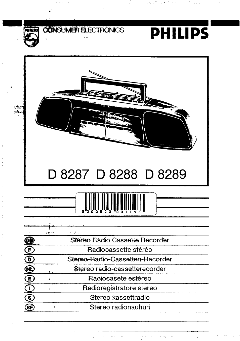 Philips D 8289 User Manual | 10 pages