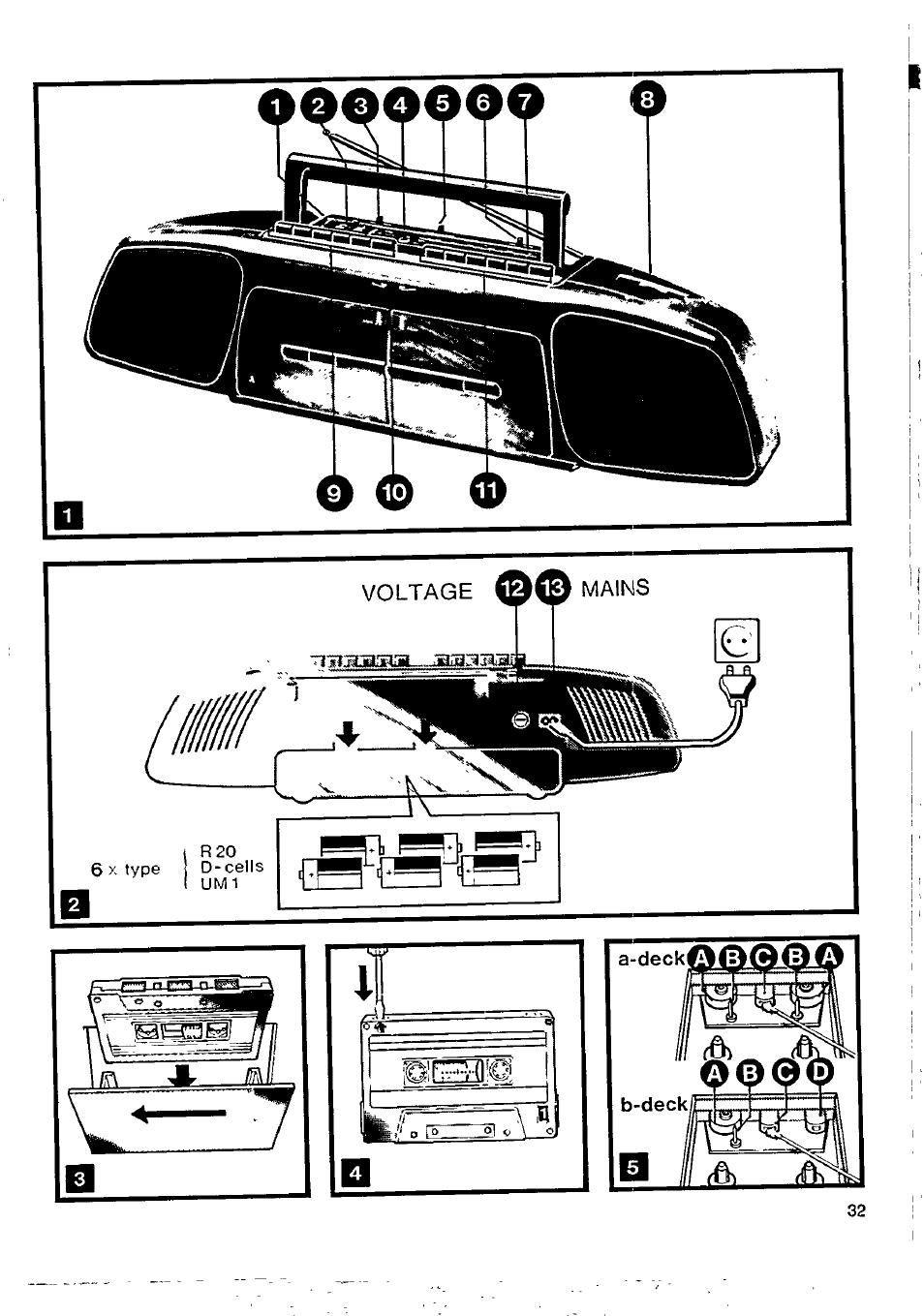 O ® 0 r, Voltage 00 mains | Philips D 8289 User Manual | Page 8 / 10
