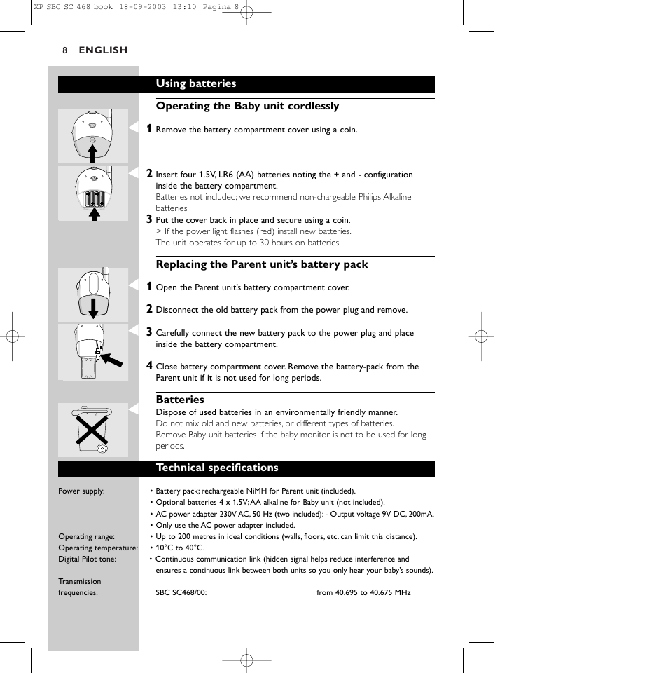 Philips SC468 User Manual | Page 8 / 10
