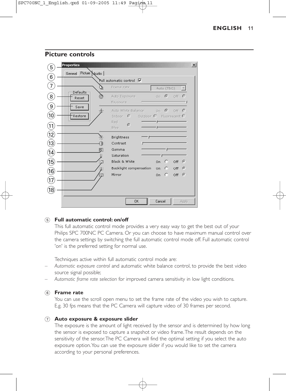 Philips SPC 700NC User Manual | Page 11 / 22