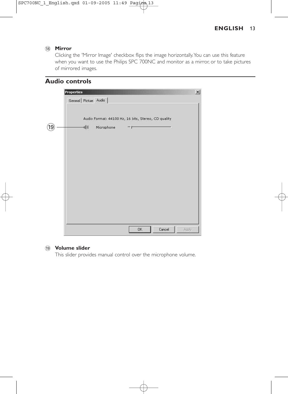 Philips SPC 700NC User Manual | Page 13 / 22