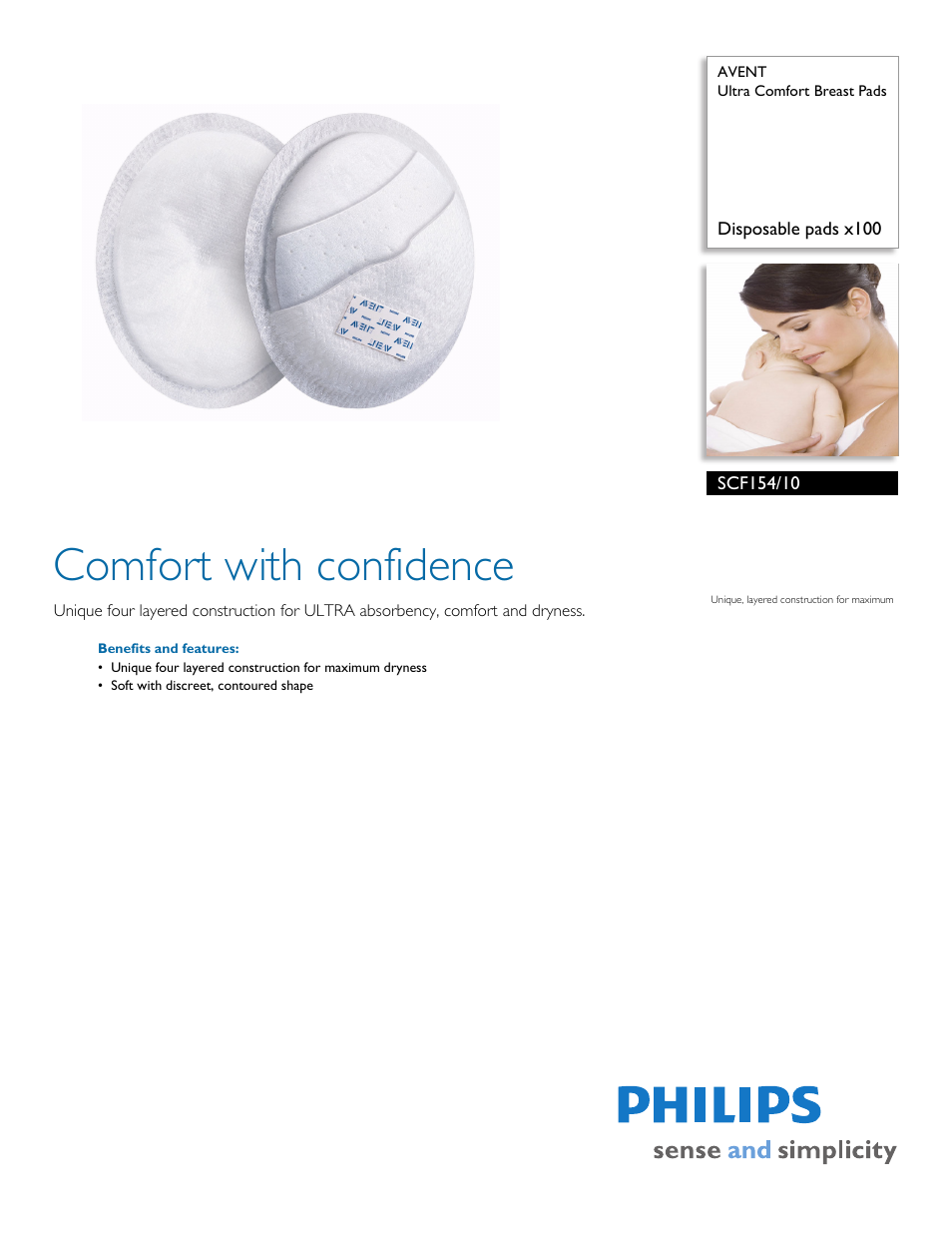 Philips AVENT SCF154/10 User Manual | 2 pages