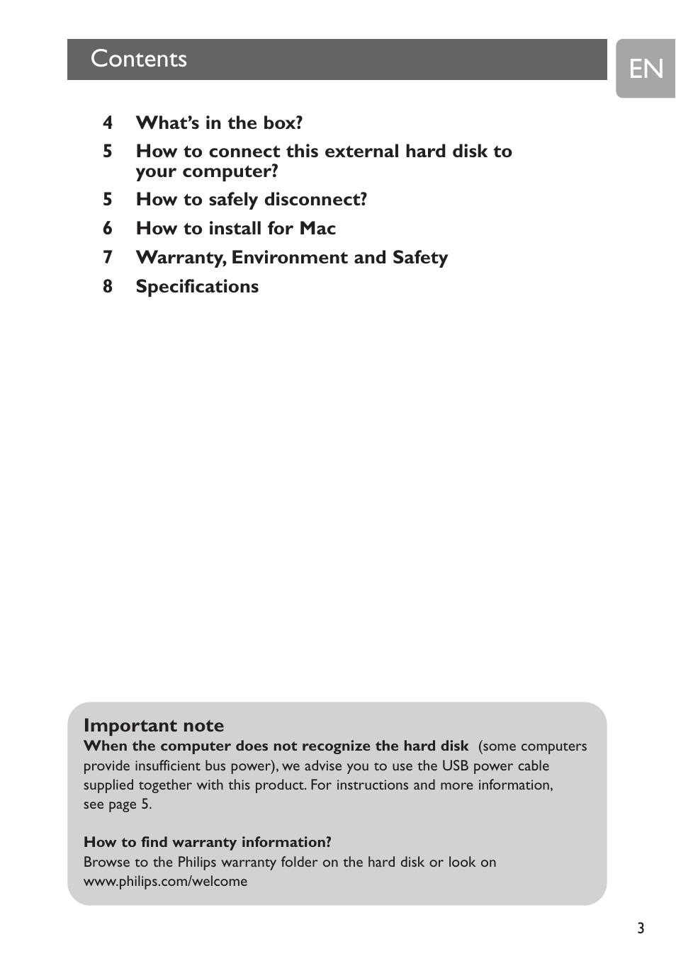 Philips SPE2015 User Manual | Page 3 / 16
