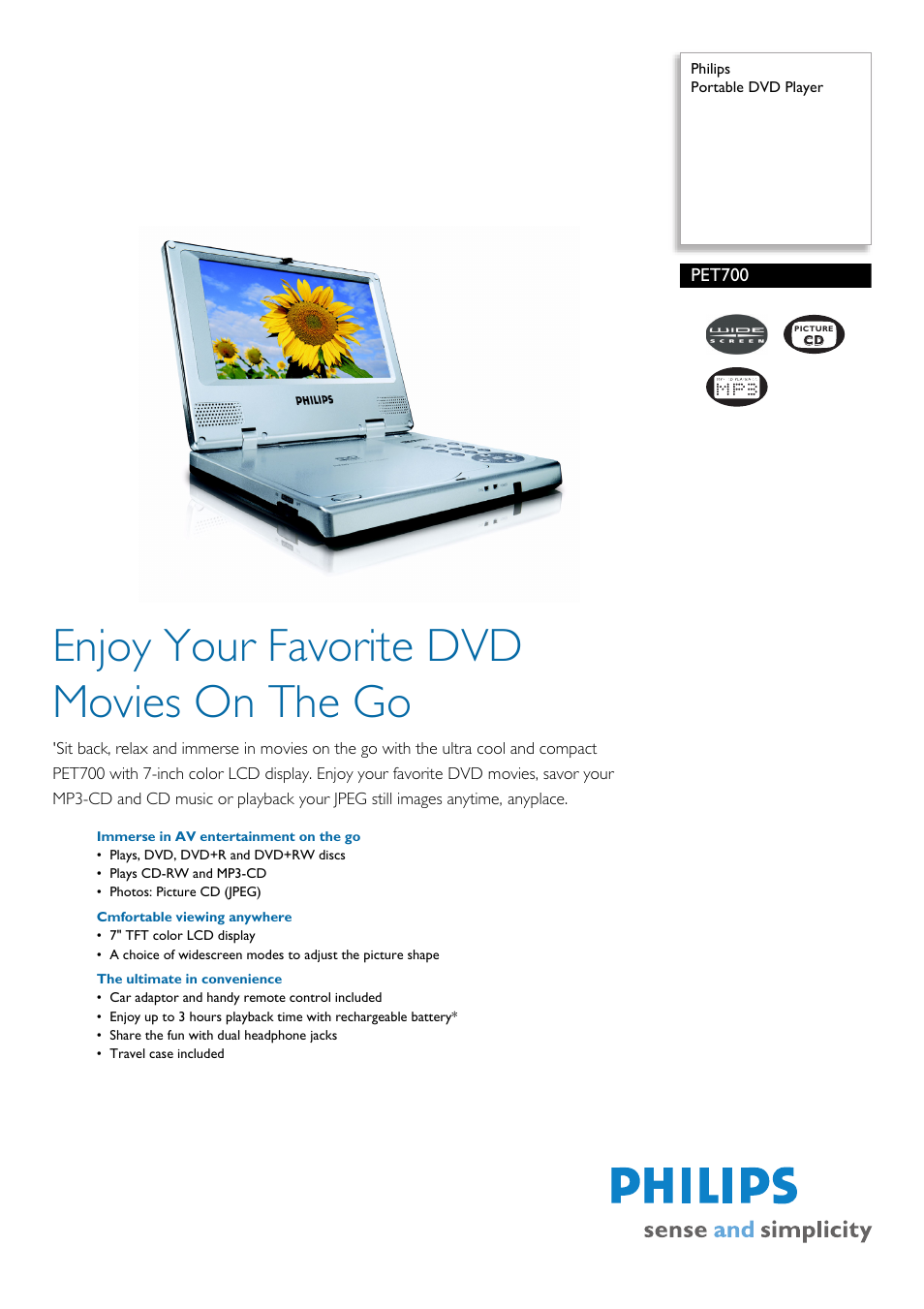 Philips Ei3105H User Manual | 2 pages