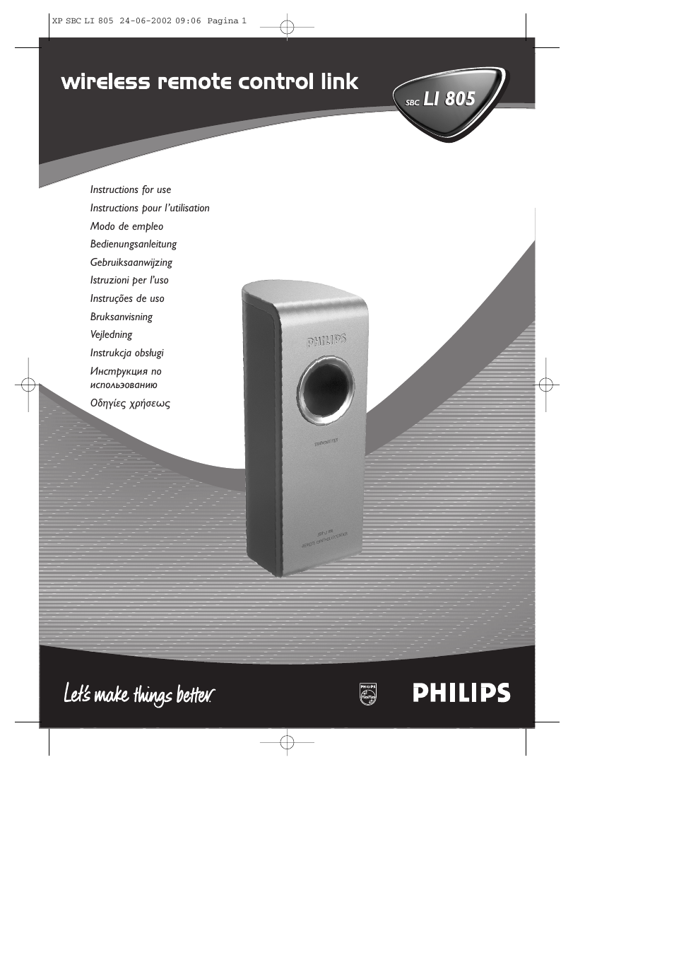 Philips SBCLI805 User Manual | 52 pages