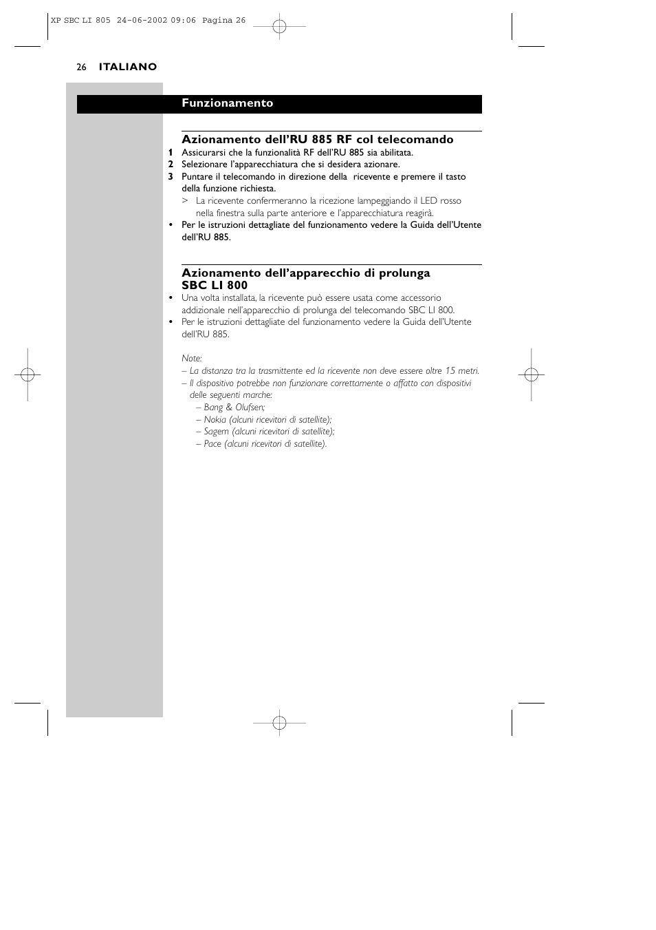 Philips SBCLI805 User Manual | Page 26 / 52