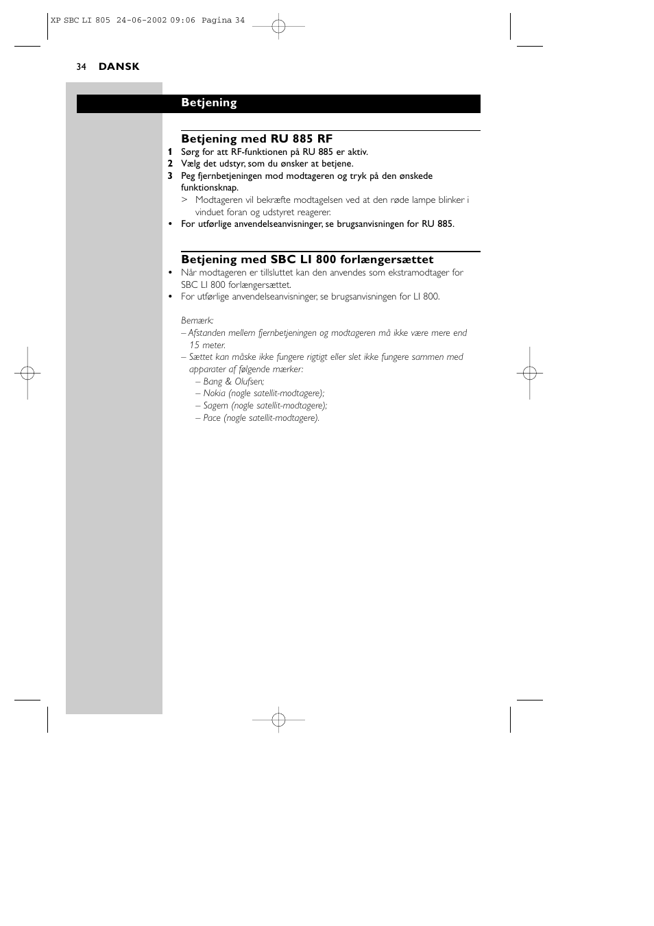 Philips SBCLI805 User Manual | Page 34 / 52