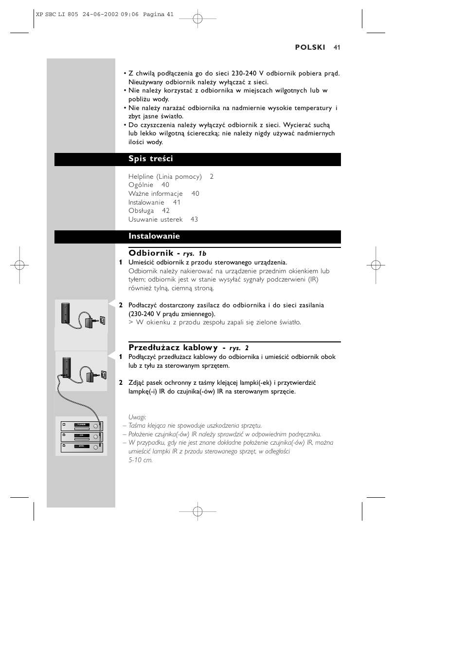 Philips SBCLI805 User Manual | Page 41 / 52