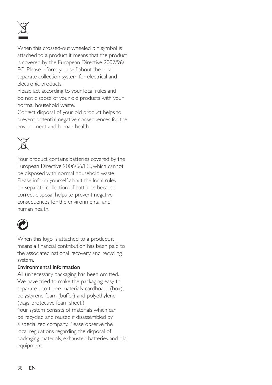 Philips CD285 User Manual | Page 38 / 40