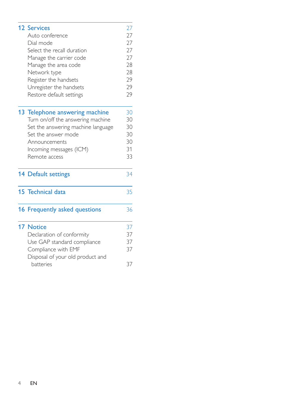 Philips CD285 User Manual | Page 4 / 40