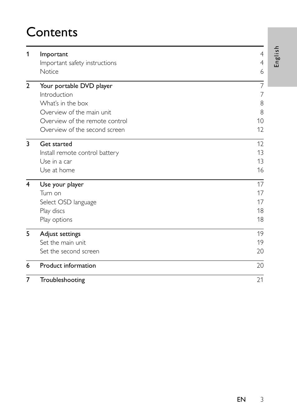 Philips PET7432 User Manual | Page 2 / 22