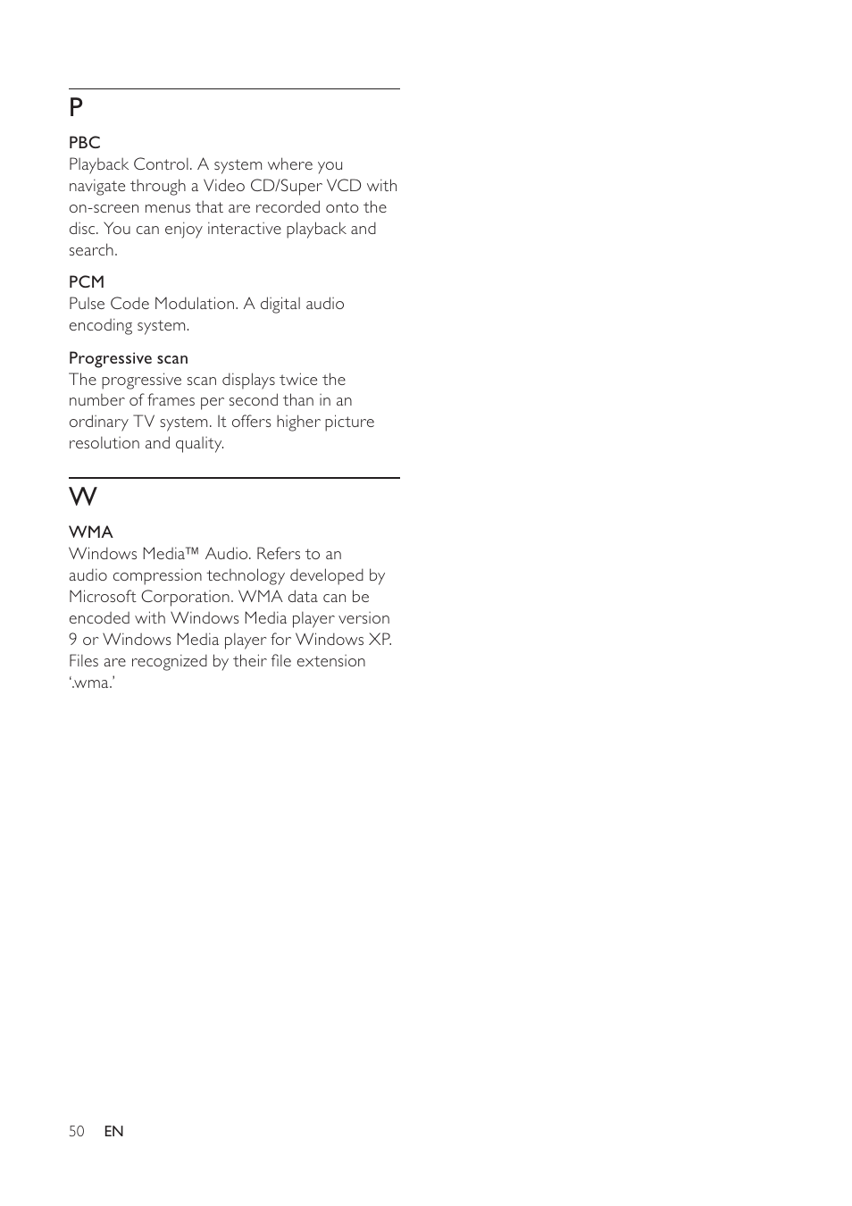 Philips HTS6520/93 User Manual | Page 50 / 51