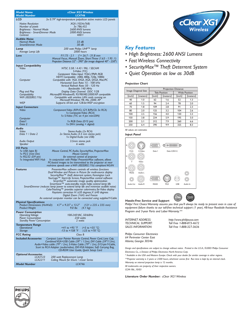 Cclear xg1 | Philips bCool XG1 User Manual | Page 2 / 2