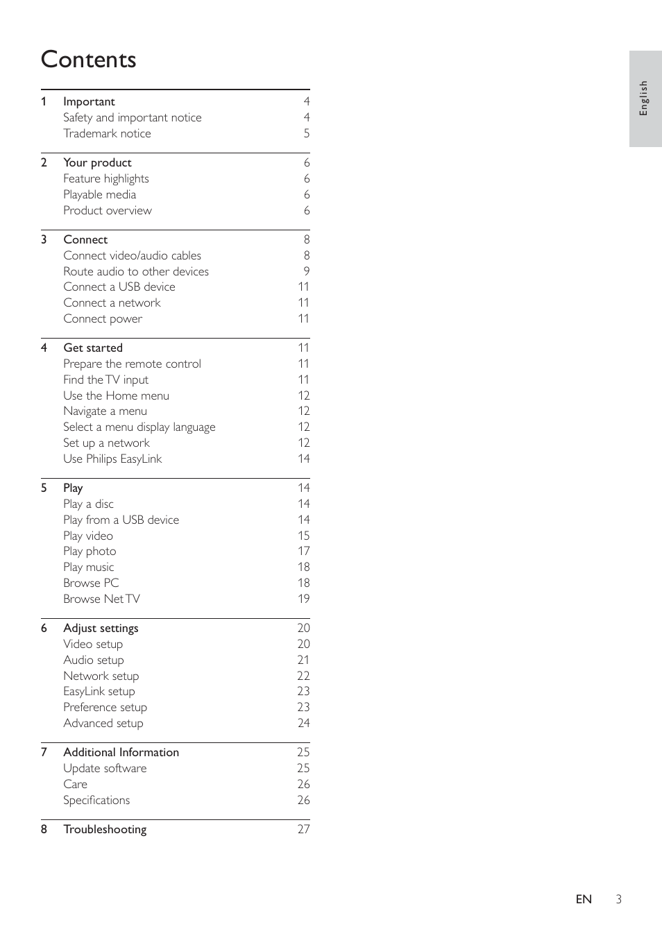 Philips BDP7500 MK II User Manual | Page 2 / 50