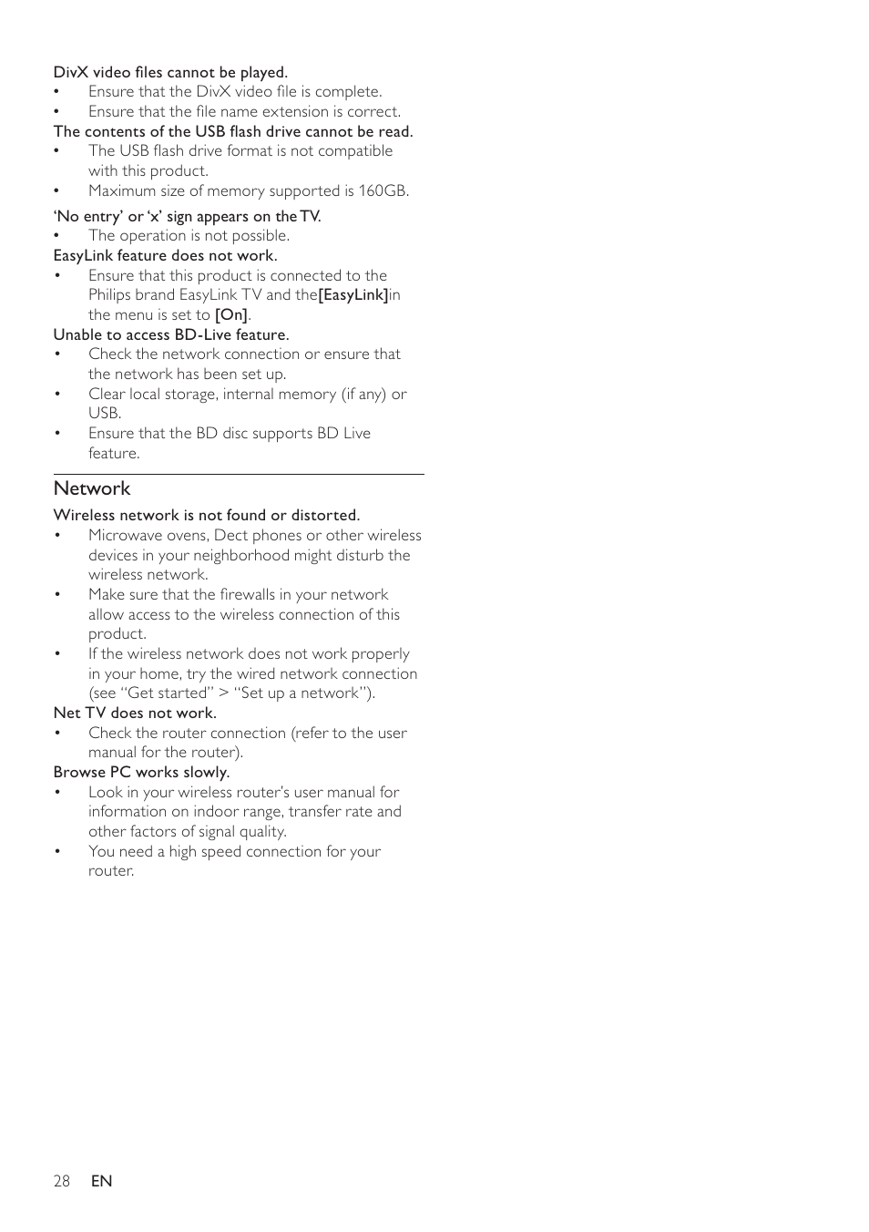 Network | Philips BDP7500 MK II User Manual | Page 27 / 50