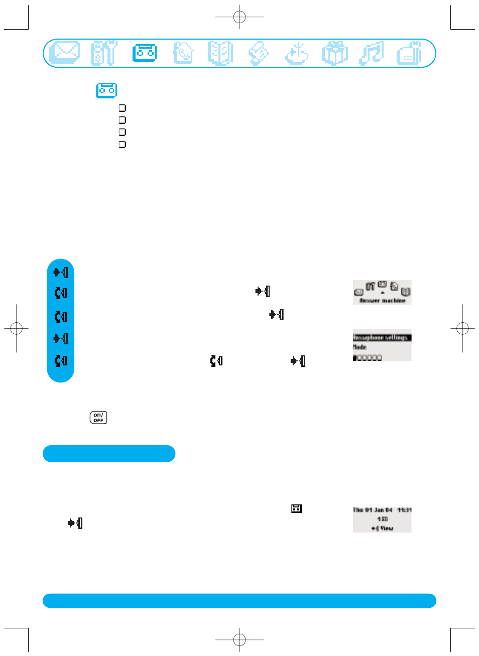 Saved messages | Philips DECT515 User Manual | Page 32 / 67