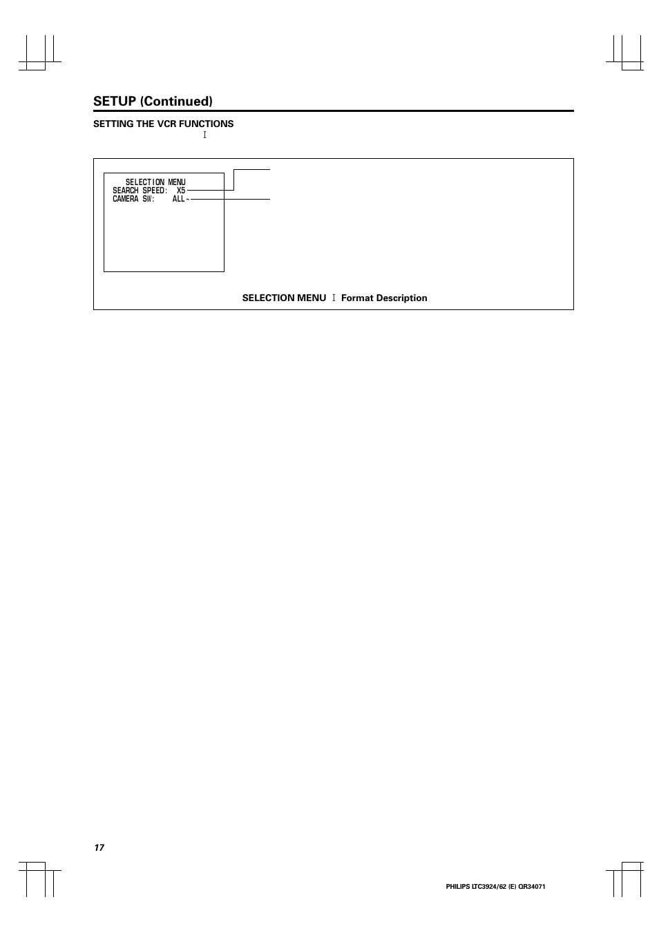 Setup (continued) | Philips LTC 3924 User Manual | Page 18 / 28