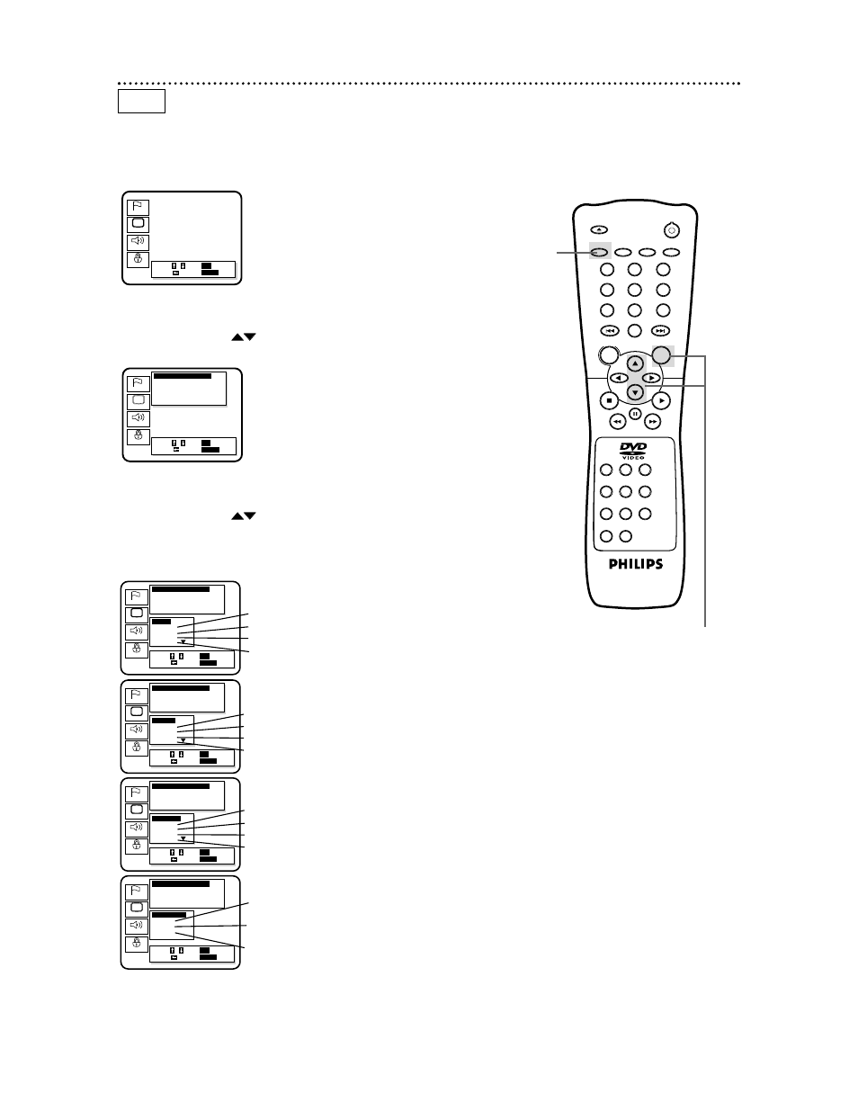 44 language settings | Philips DVD619 User Manual | Page 44 / 55