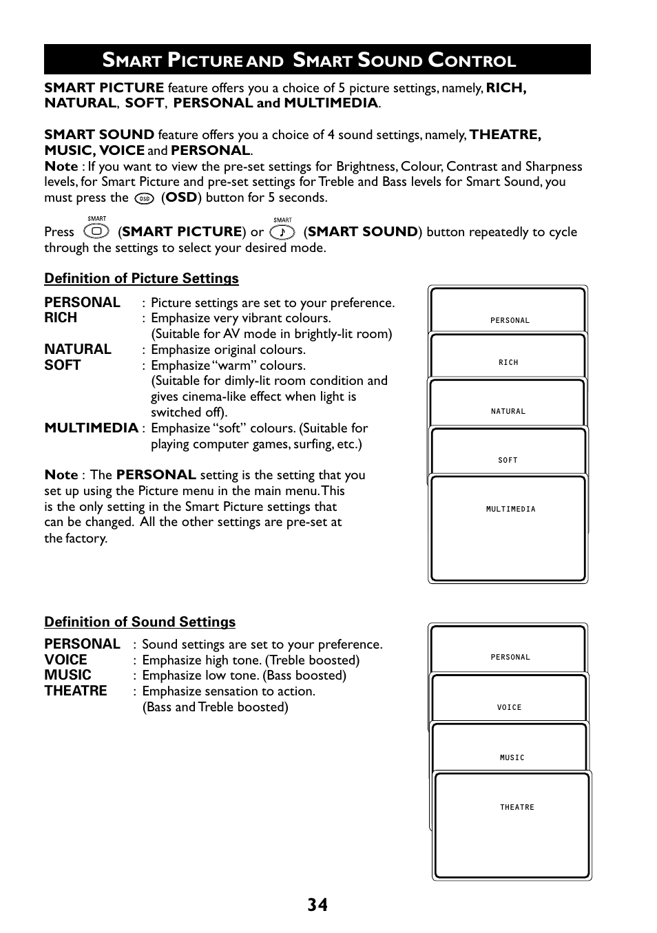 Philips 29PT6961 User Manual | Page 34 / 54