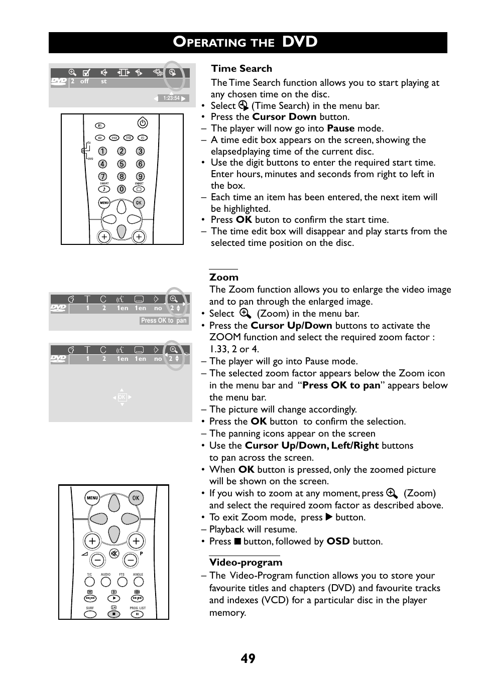 Perating | Philips 29PT6961 User Manual | Page 49 / 54