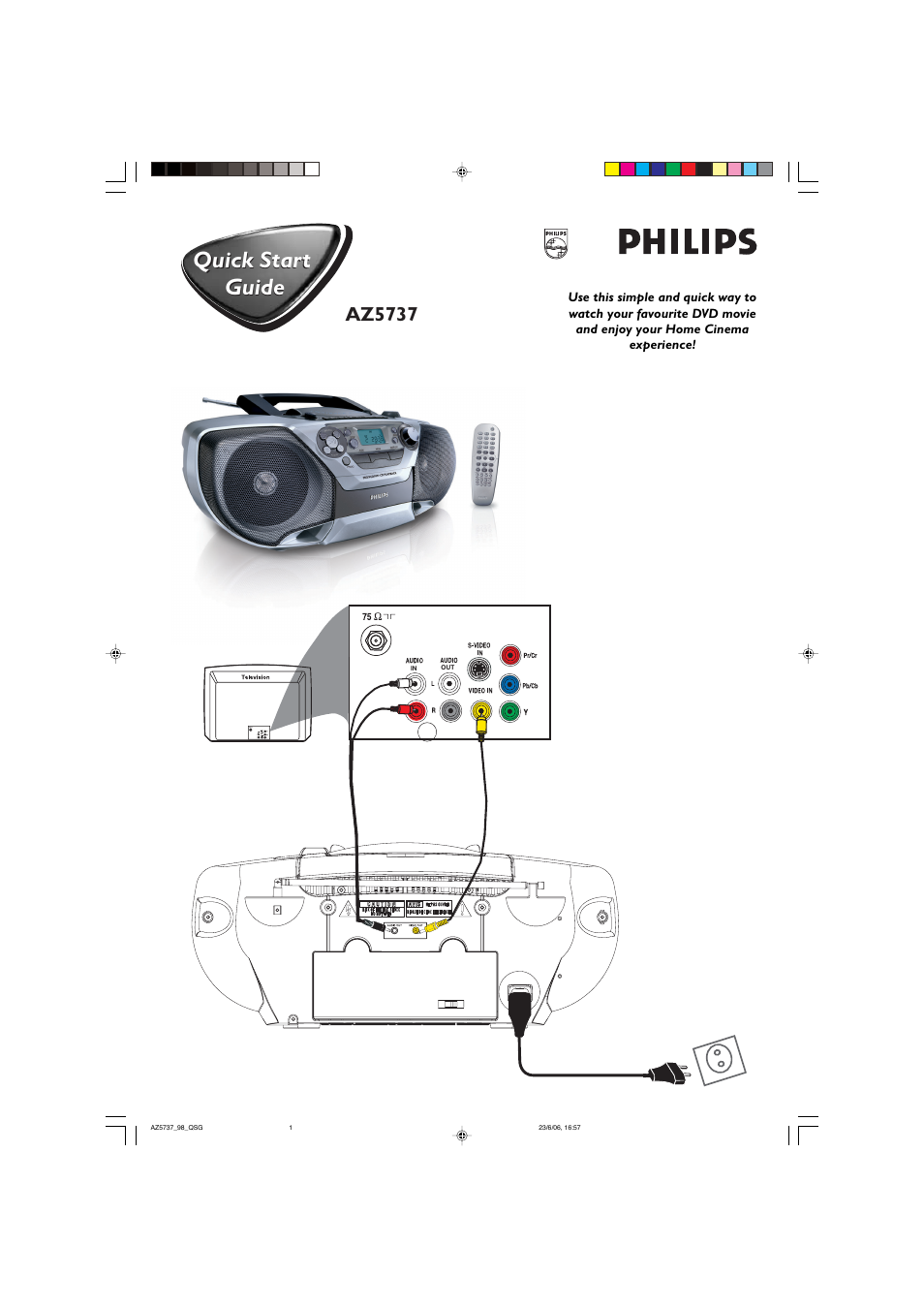 Philips AZ5737/98 User Manual | 2 pages