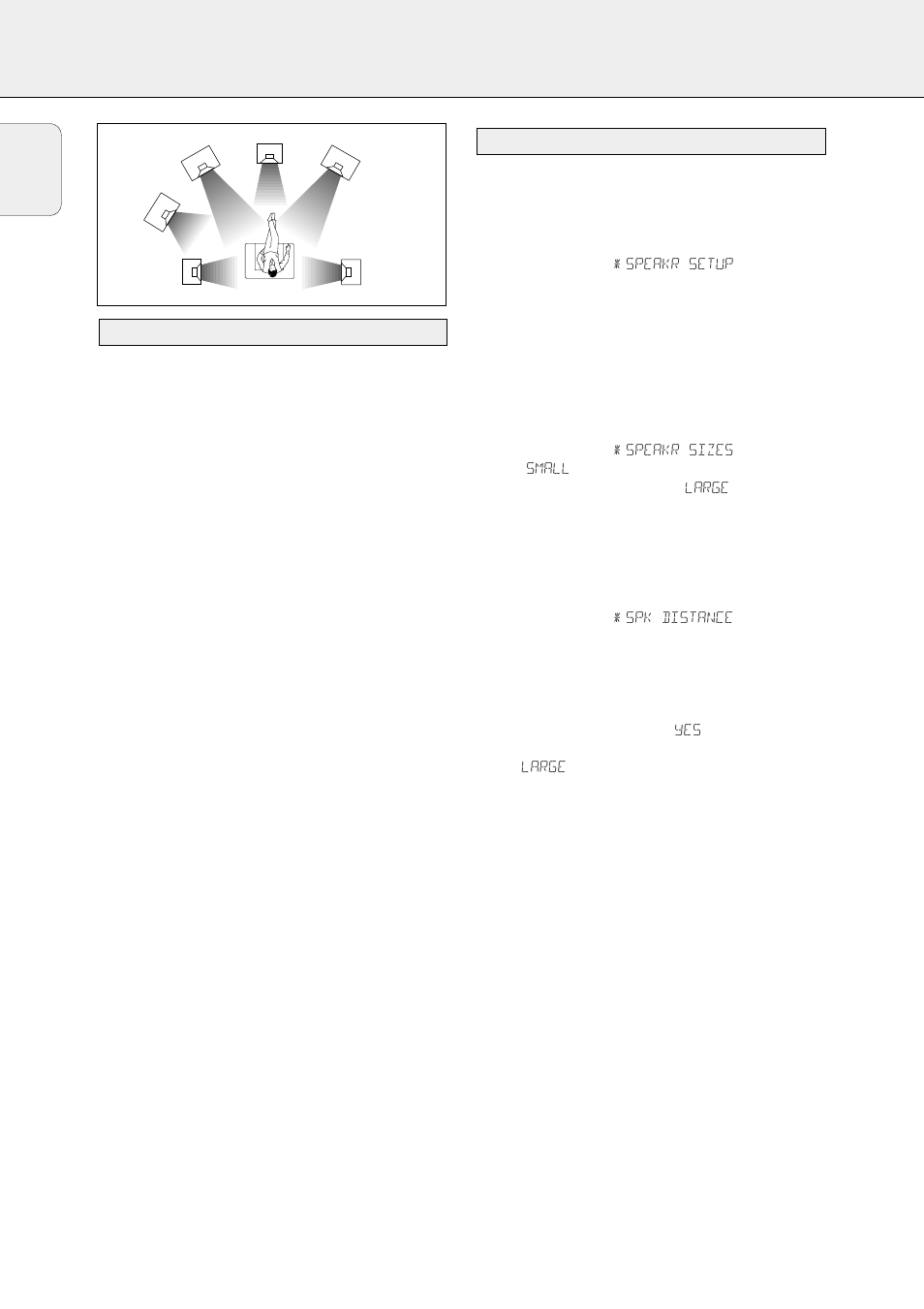 System setup, Receiver adjustment positioning the speakers, 14 english | Philips FR-968 User Manual | Page 14 / 92