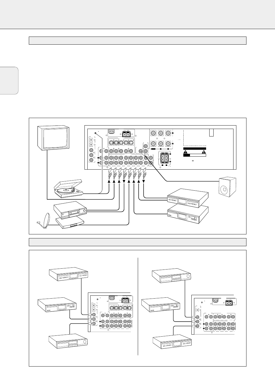 Connexions, 38 fran ç ais, Turntable | Cd recorder cd player dvd player, Dvd player cd recorder cd player | Philips FR-968 User Manual | Page 38 / 92