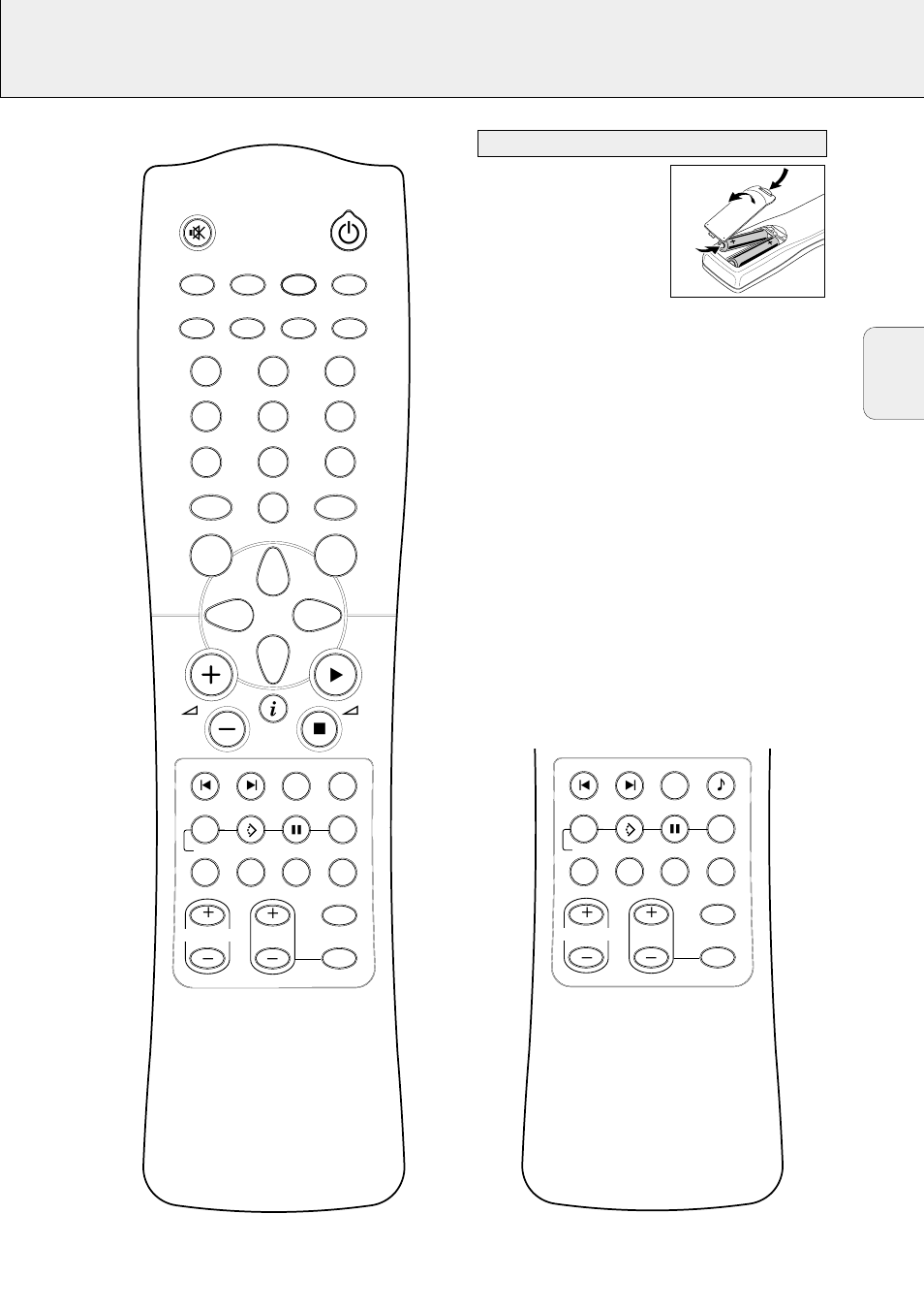 Mando a distancia, 61 español, Importante | Utilización del mando a distancia | Philips FR-968 User Manual | Page 61 / 92