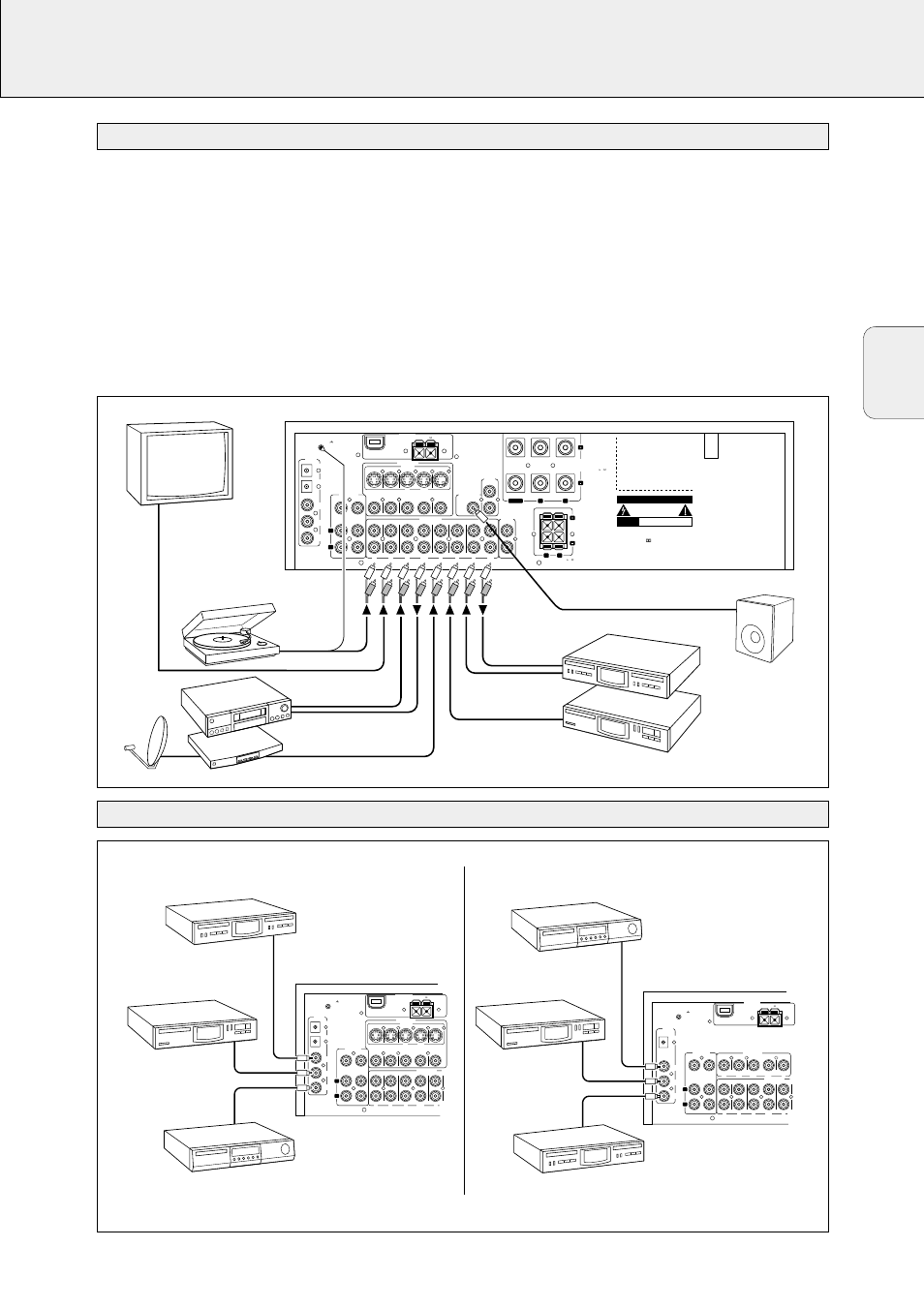 Conexiones, 65 espa ñ ol, Turntable | Cd recorder cd player dvd player, Dvd player cd recorder cd player | Philips FR-968 User Manual | Page 65 / 92