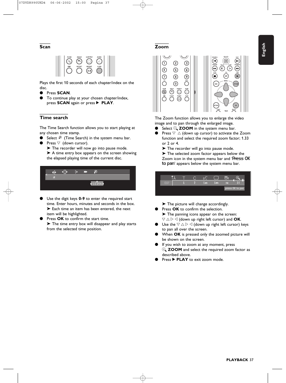 Philips DVDR990 User Manual | Page 37 / 62