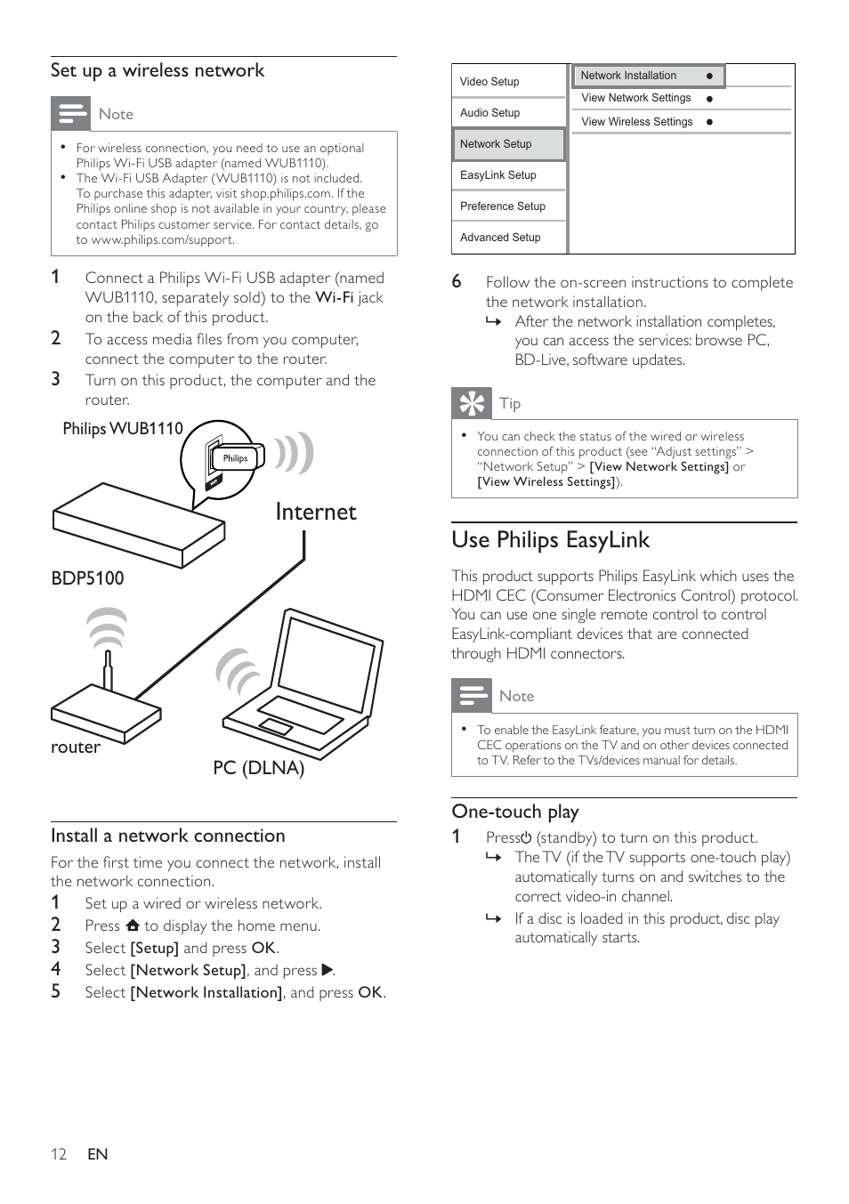 Philips BDP5100 User Manual | Page 11 / 48