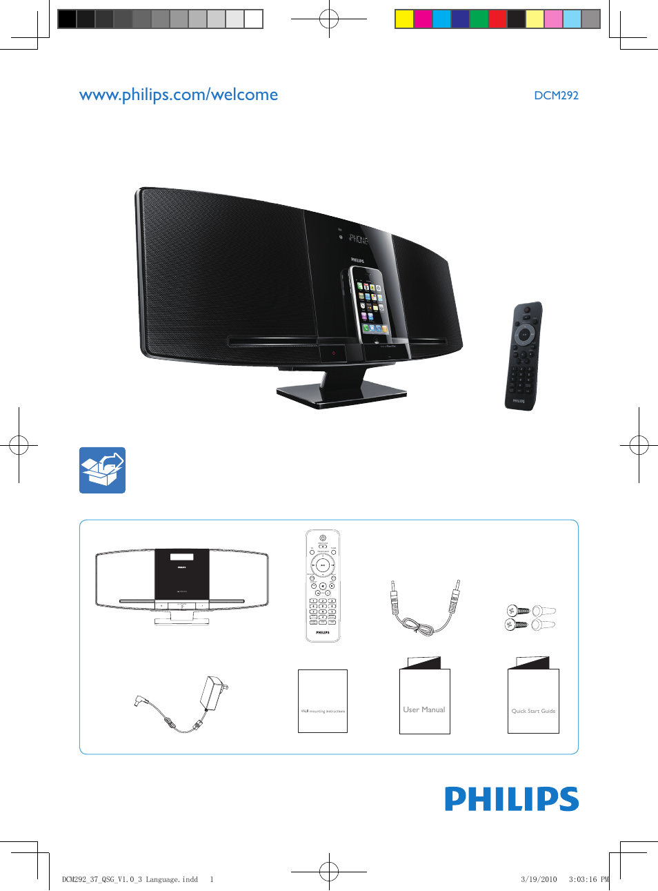 Philips DCM292/37 User Manual | 4 pages