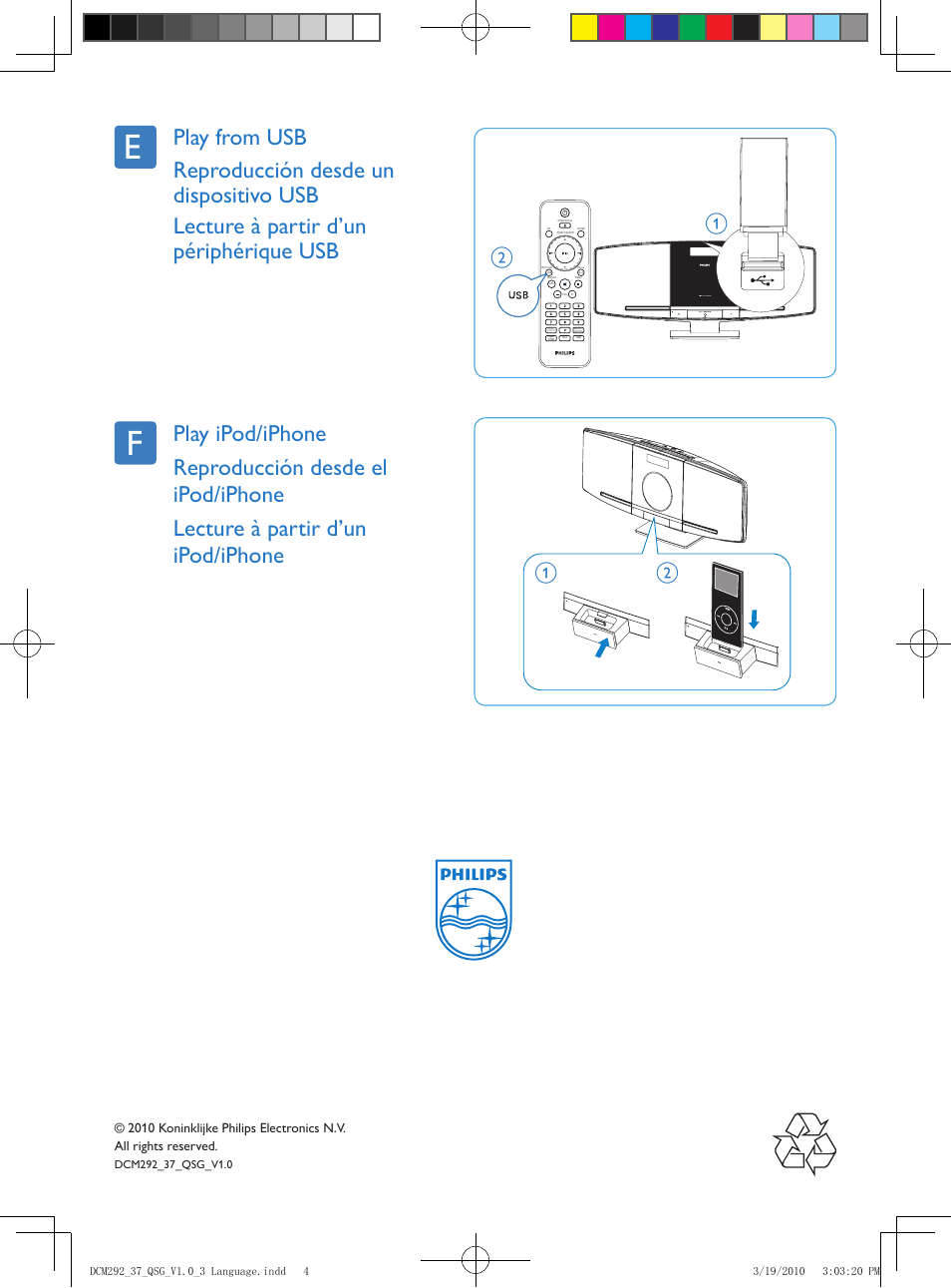 Philips DCM292/37 User Manual | Page 4 / 4