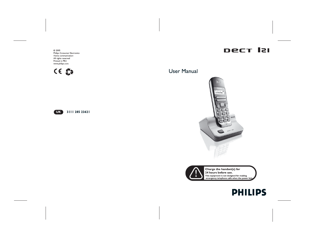 Philips DECT 121 User Manual | Page 18 / 18