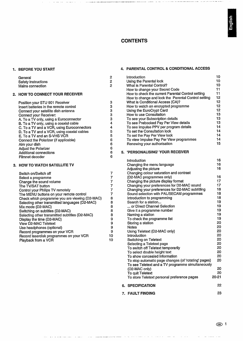 Philips STU 901/25R User Manual | Page 5 / 30