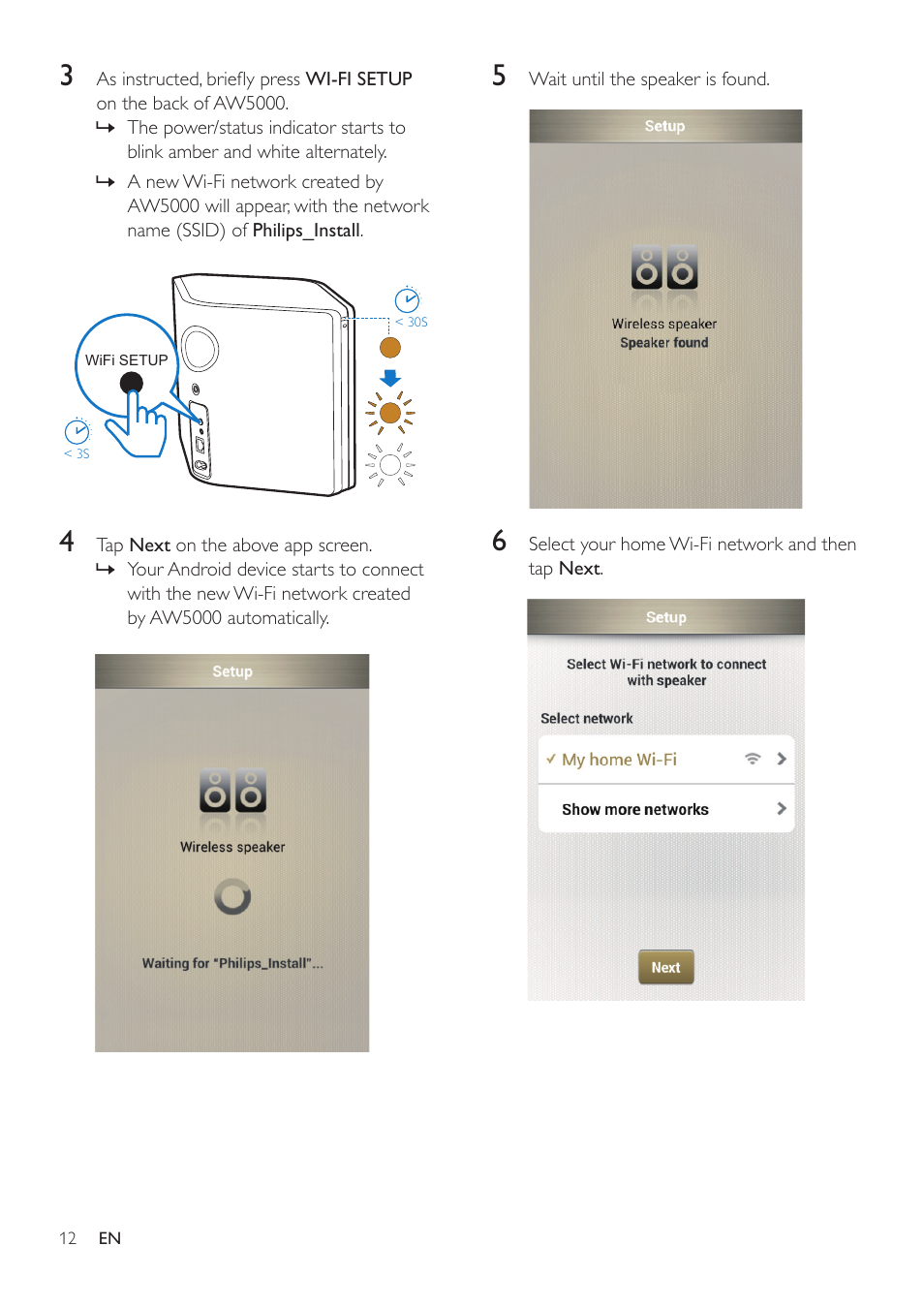 Philips AW5000 User Manual | Page 14 / 32