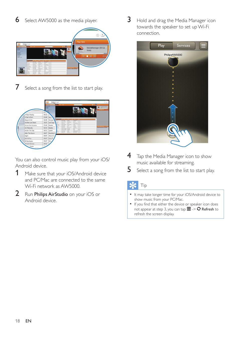 Philips AW5000 User Manual | Page 20 / 32