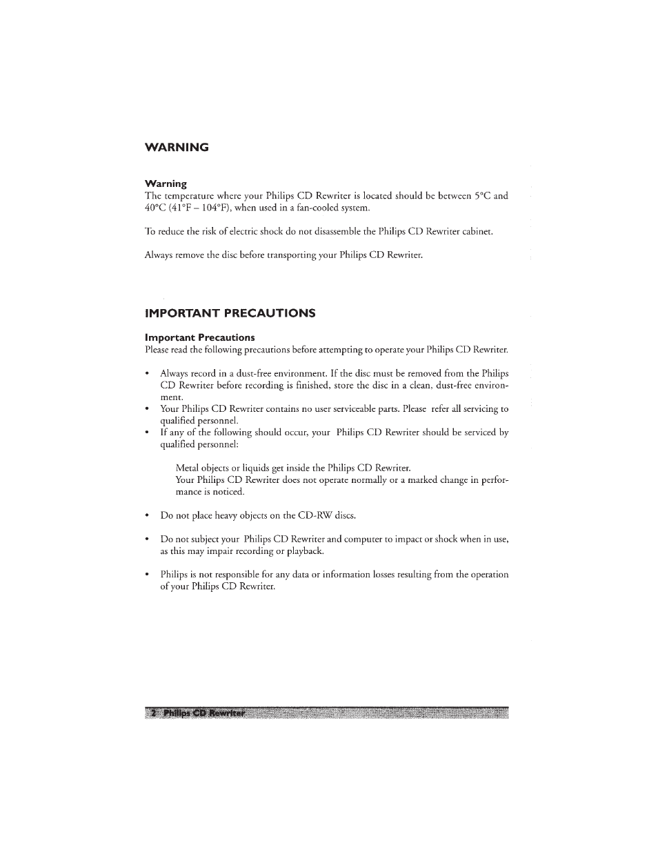 Philips PCA460RW User Manual | Page 4 / 22