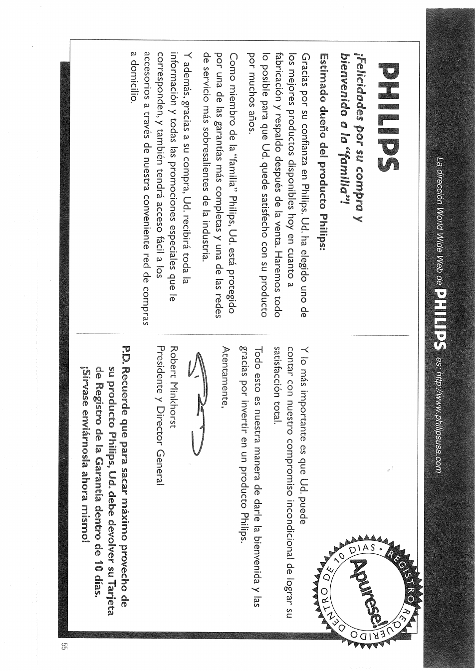 Philips, Liillilw | Philips FW830C User Manual | Page 55 / 80