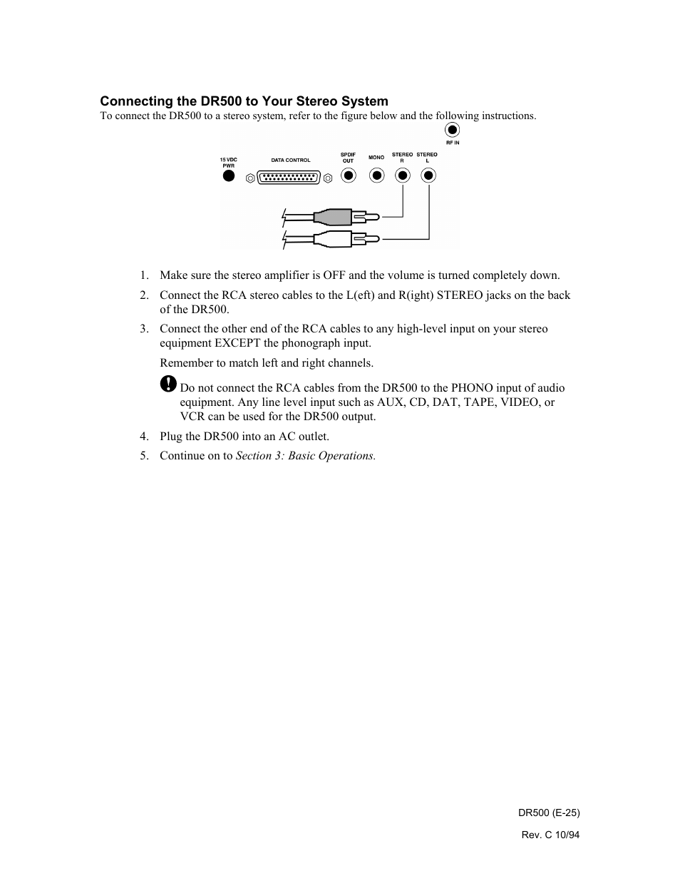 Philips Digital Audio Satellite Receiver DR500 User Manual | Page 25 / 47