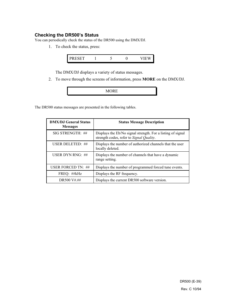 Philips Digital Audio Satellite Receiver DR500 User Manual | Page 39 / 47