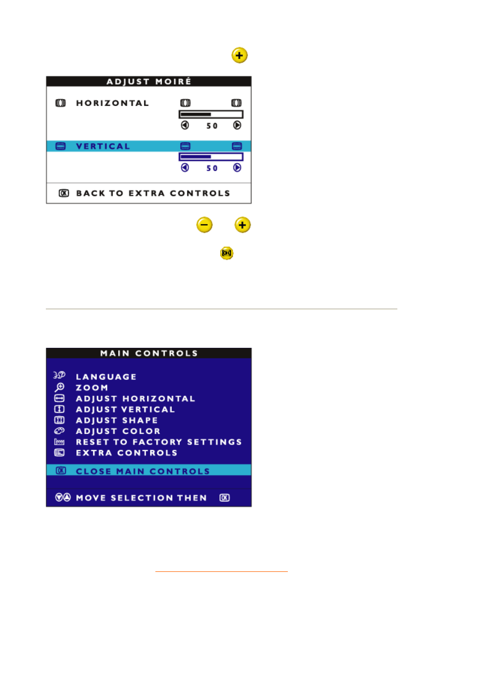 Stänga, Huvudkontrollerna | Philips 109B7 User Manual | Page 64 / 88
